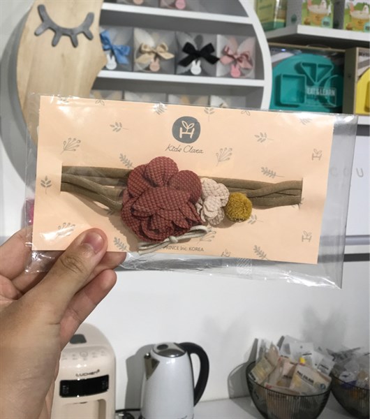 HappyPrince Hairband-Hoa Cam đất Dây Nâu