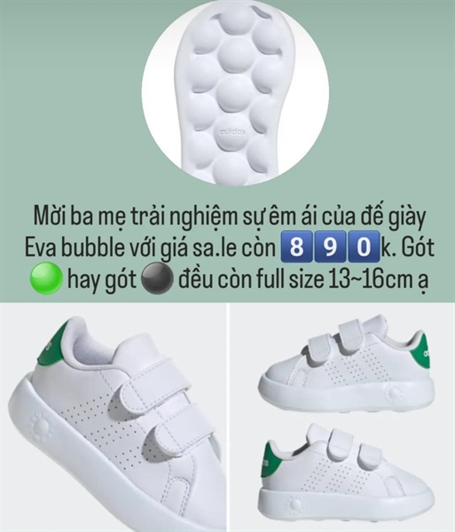 Adidas Sneaker ID5286 gót xanh size 150