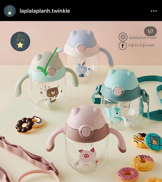 LocknLock Bình nước gấu nâu