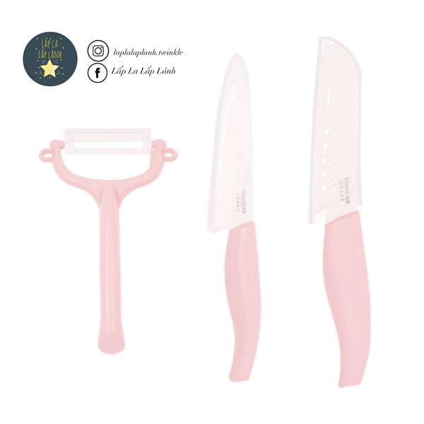 Glasslock Set dao bào Hồng