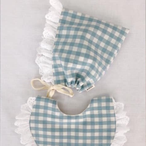 Yếm Vải Uidong Ren Caro Xanh Lá