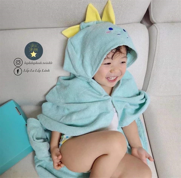 Momsnature Khăn tắm Rồng Xanh Lá