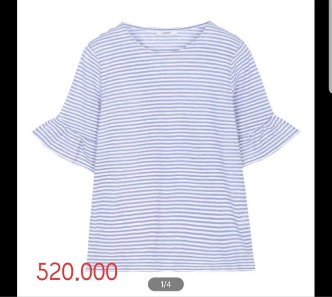 Roem Áo sọc ngang xanh