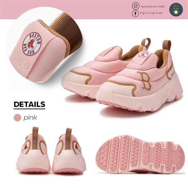MLB Slipon 7ARNCB74N 43PK hồng size 200
