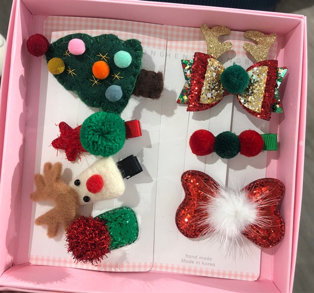 ChennyBongbong Set kẹp tóc-Noel