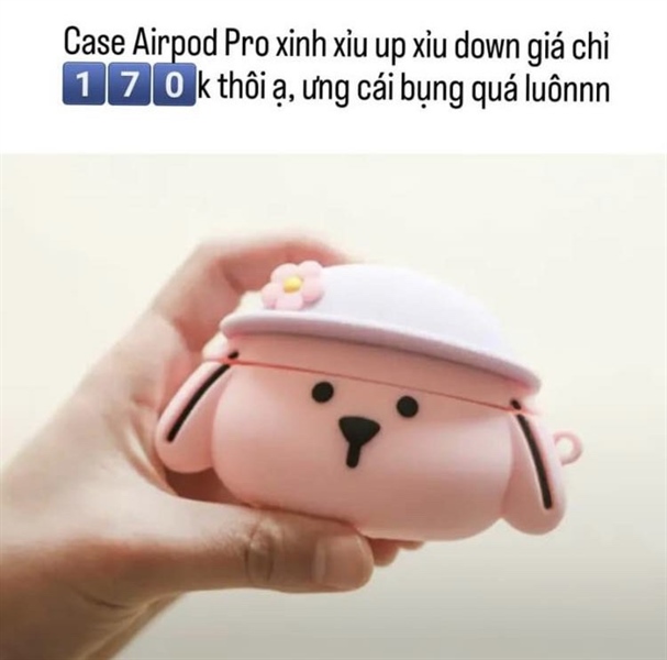 Dailylike Case Airpod cún hồng