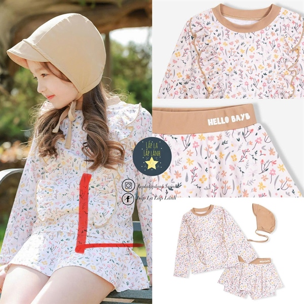 Bayb Set đồ bơi màu beige size L 3p
