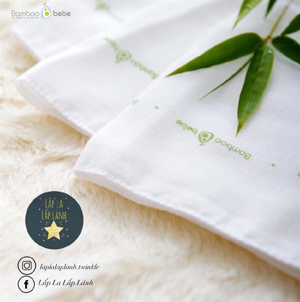 Bamboobebe Set 10c khăn sữa sợi tre
