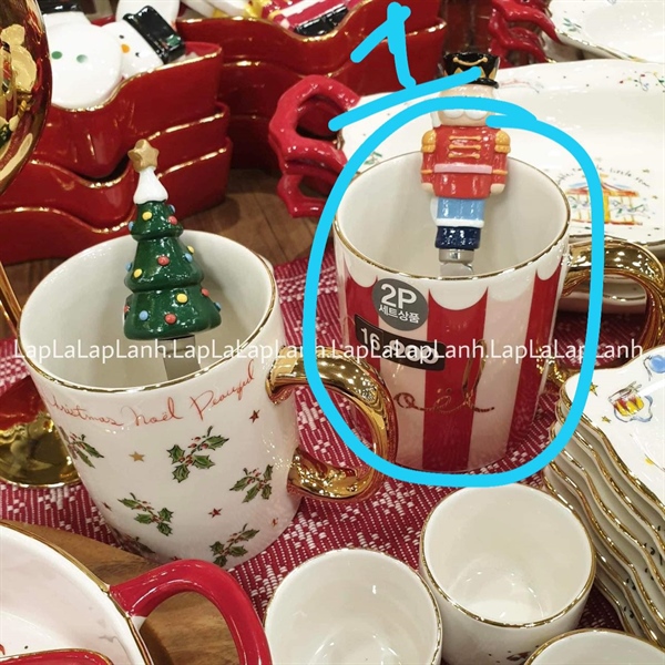 Modernhouse Ly Xmas sọc đỏ