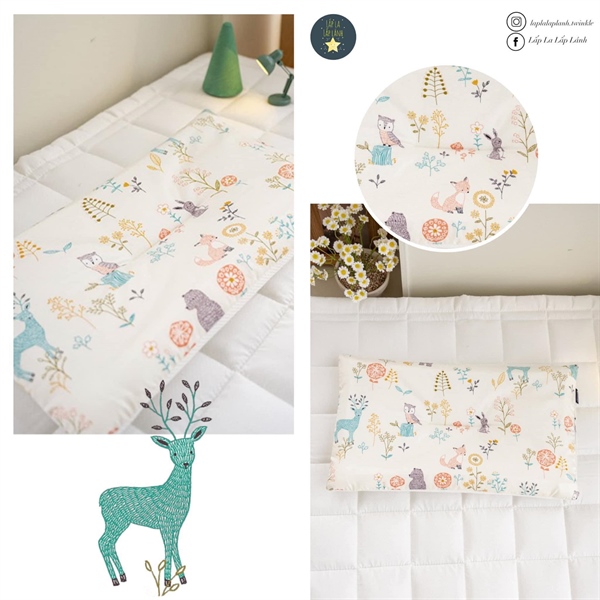 Formongde Gối sơ sinh Hươu xanh