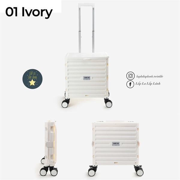 Dailylike Xe đẩy đi chợ Trắng