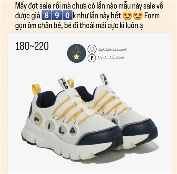 Fila sneaker 3XM02299F-700 size 210