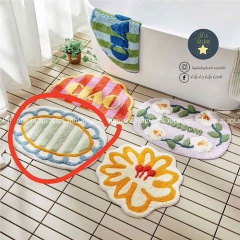 Modernhouse Thảm chân bông hoa