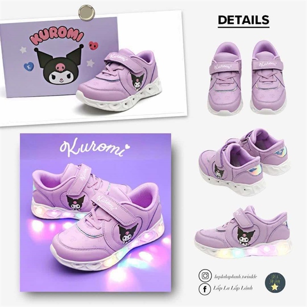 Shoelamode Sneaker LED Kuromi size 170