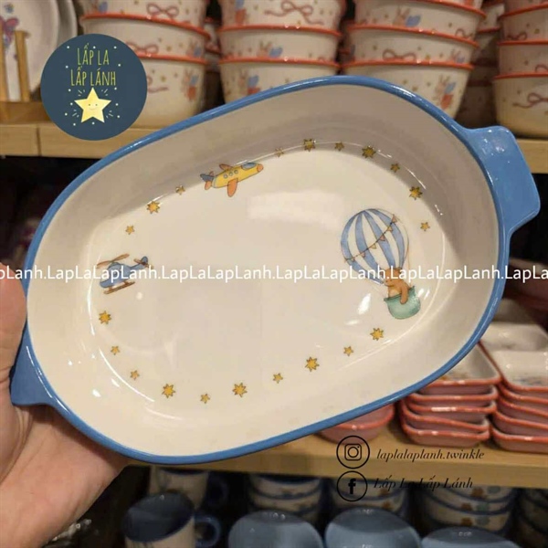 ModernHouse Khay oval Gấu Xanh