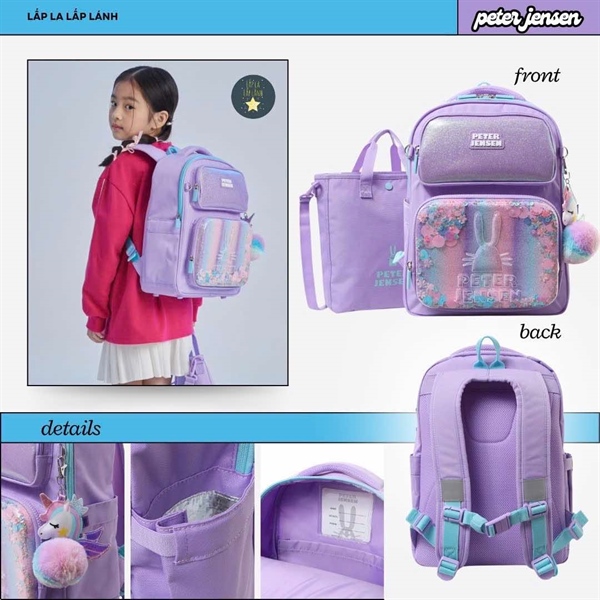 Peterjensen Set balo kèm túi PUS62UP51M_VI