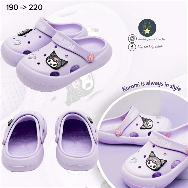 Shoelamode Sandal Kuromi Twinkle size 210