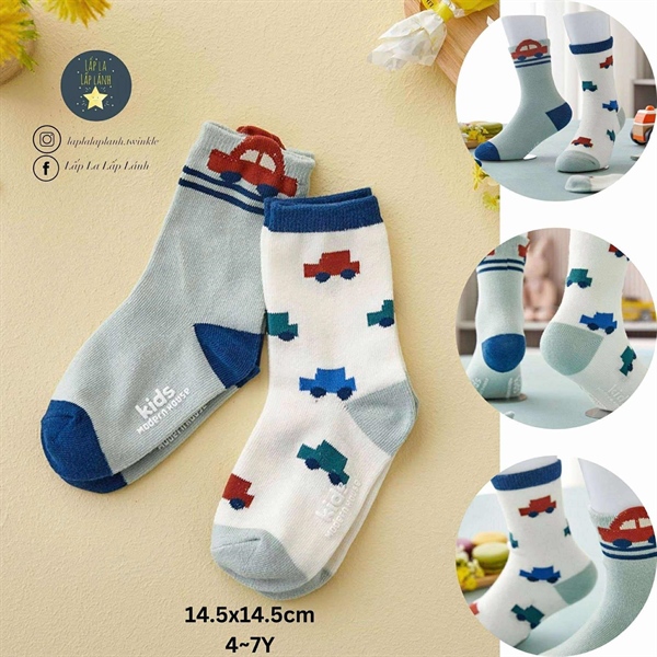 ModernHouse Set vớ 2p Oto size 4-7Y