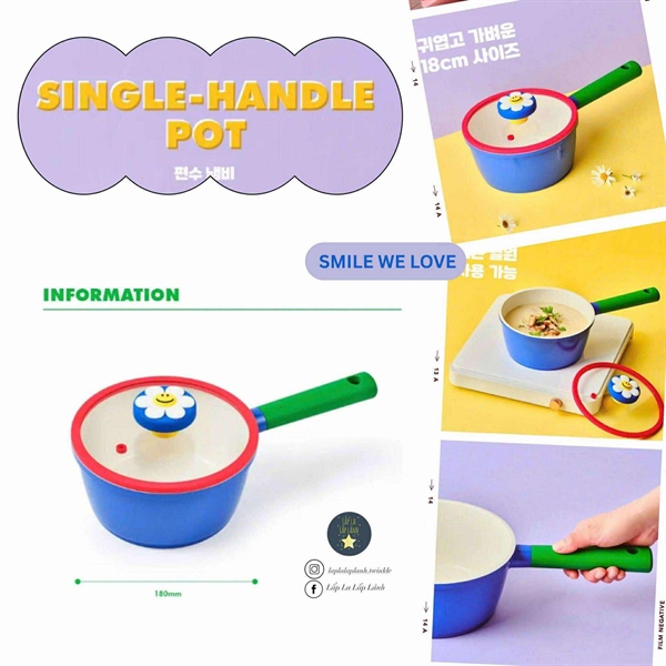 Glasslock Bình giữ nhiệt Wiggle Blue