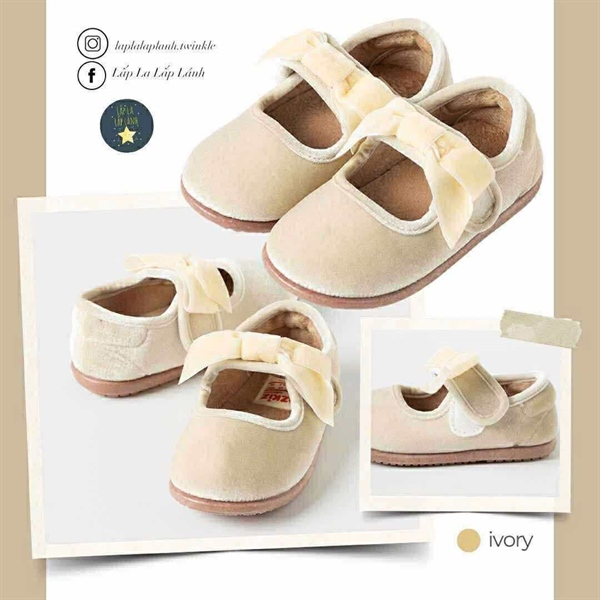 Ozkiz Slip on Nhung trắng 150