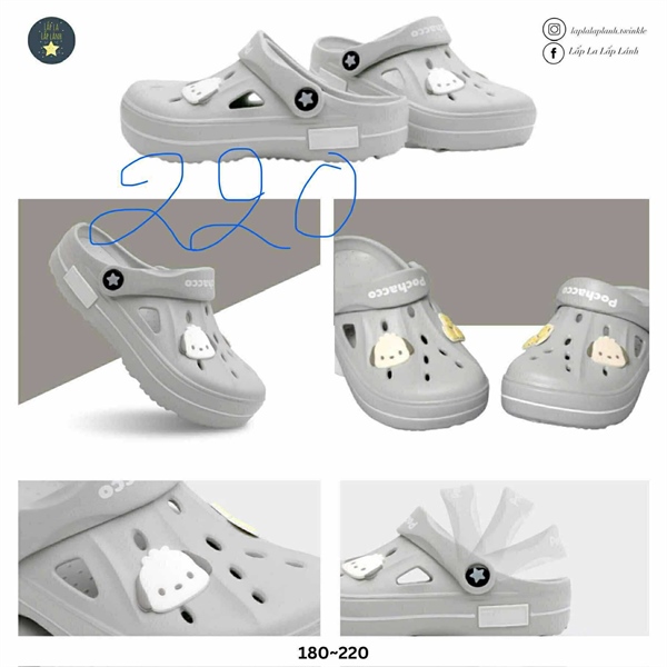 Shoelamode Sục Pochacco Hippo 220