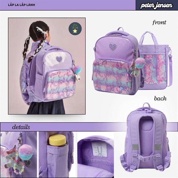 PeterJenSen Túi theo set balo PUS62UP55M_VI