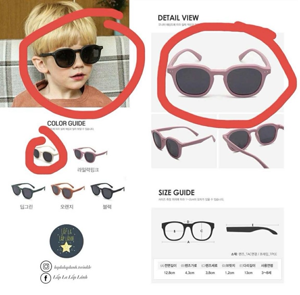 Spunkid Kính mát Leven Black