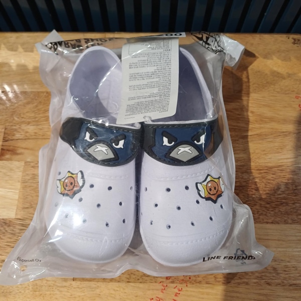 Shoelamode Giày nhựa Brawl Stars Eva Grey size 200