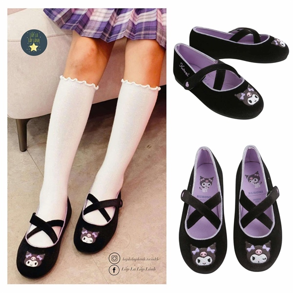 Shoopenkids Giày bệt HPKWFEF91S đen S200