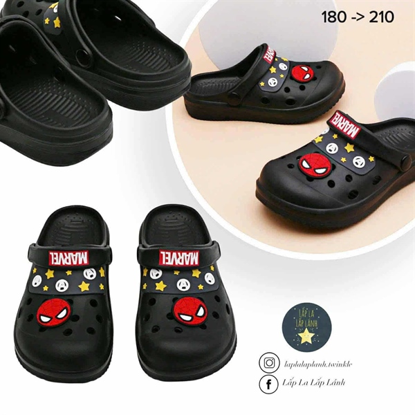 Shoelamode Sục Spiderman Roy size 200