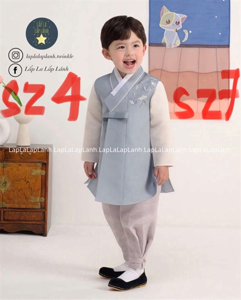 Yekahabok Hanbok bé trai 8004 size 4