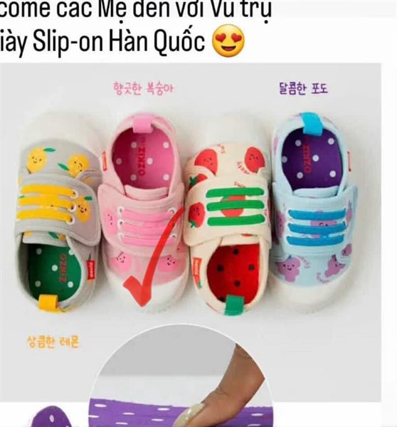 Ozkiz Slip on Đào hồng size 140