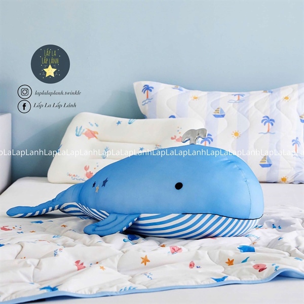 Modernhouse Thú bông cooling cá voi xanh