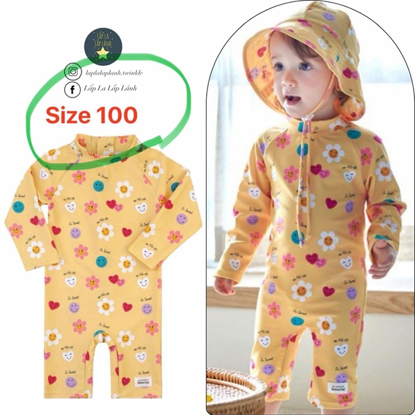 Joymulti Đồ bơi hoa Vàng size 100