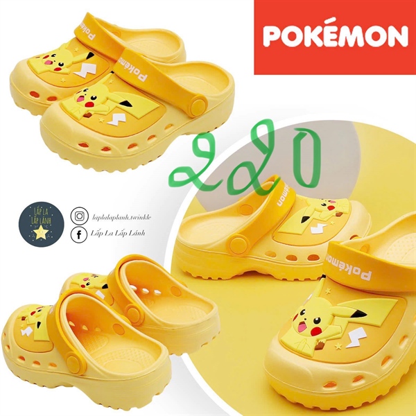 Shoelamode Sục nhựa pokemon friend size 220