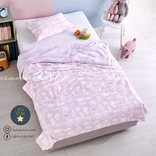 Modernhouse Chăn cooling size 150x200 Sea Creature Hồng