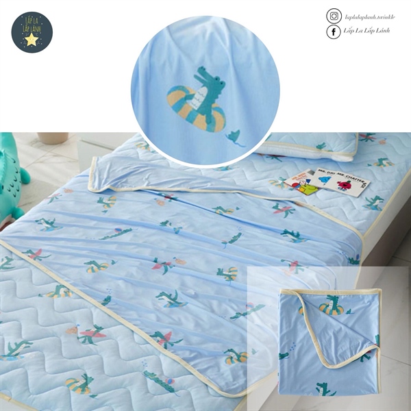 Modernhouse Chăn cooling không chần bông 100x140 Cá sấu