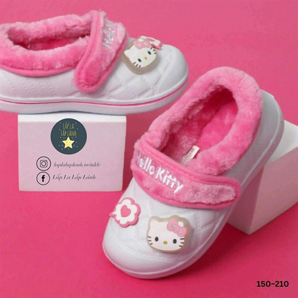 Shoelamode Giày nhựa lót lông Hello Kitty