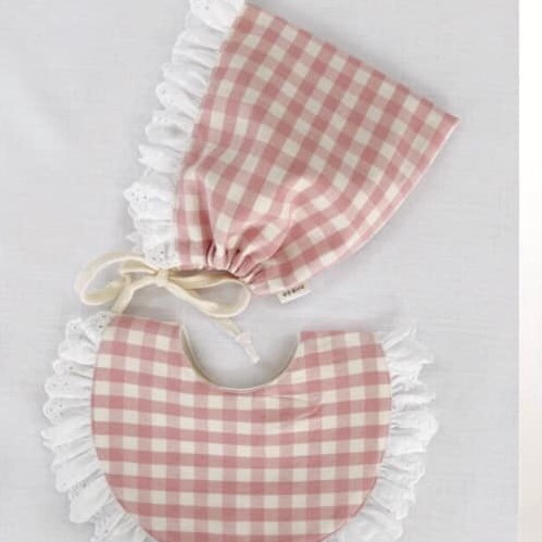 Yếm Vải Uidong Ren Caro Hồng