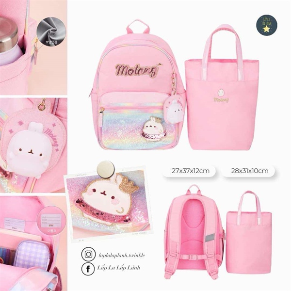 Winghouse Set balo ML0052 Molang
