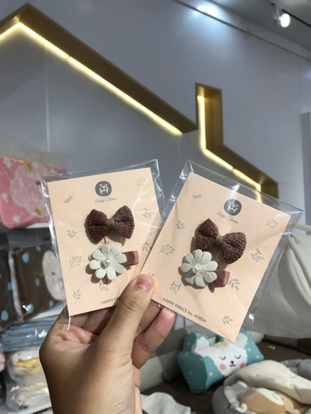 HappyPrince Kẹp tóc-Nơ (đan) Hoa Trắng