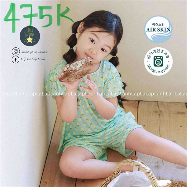 Ppippilong Homewear Bibisoo Xanh lá