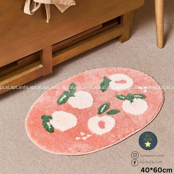 ModernHouse Thảm chân Peach nền cam