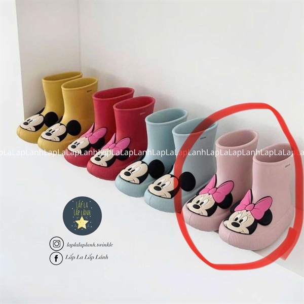 ECLL Ủng Mickey hồng size 180