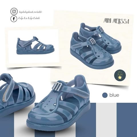 Minimelissa Sandal MSKCF2TSHR11BLU size 190