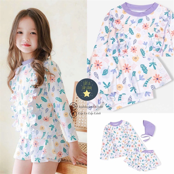 Bayb Set đồ bơi 3p màu tím size XL
