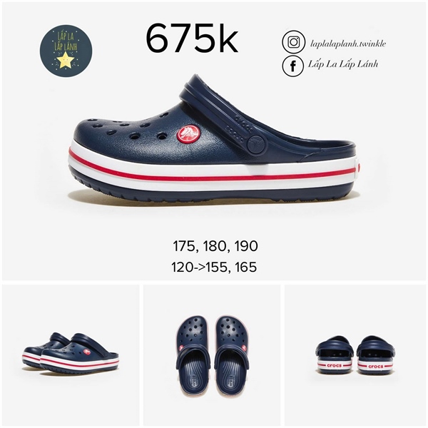 Crocs Sandal CRS207005 size 140 NAVY