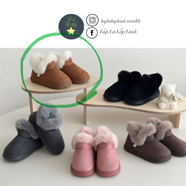 ECLL Boot lông Nâu cổ cao size 150