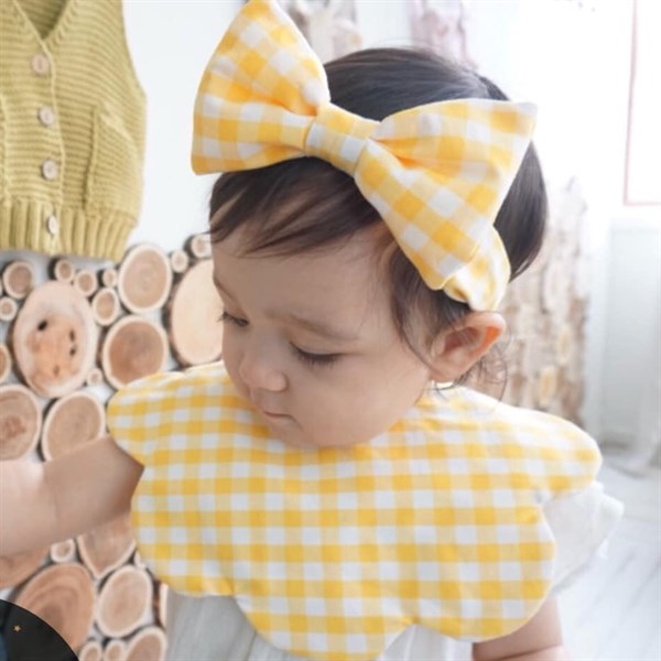 Yếm Vải Uidong Ren Caro Vàng