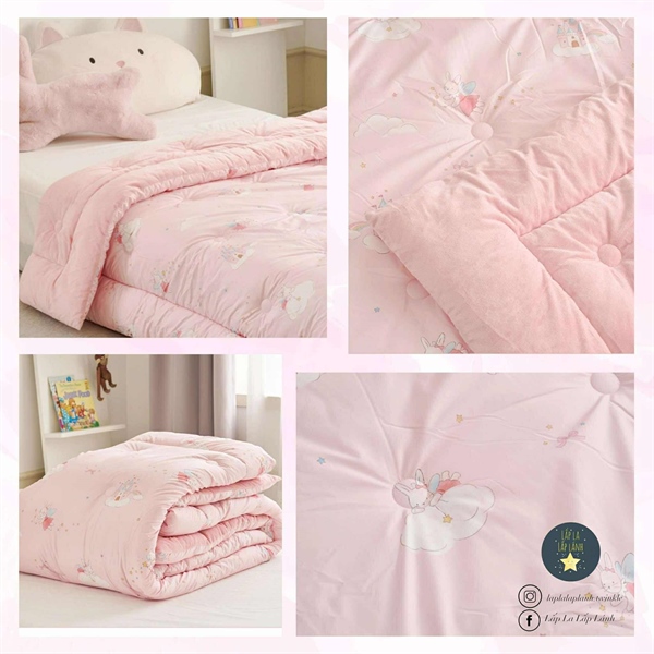 ModernHouse Chăn nỉ chần bông Allergy care Fairy Rabbit